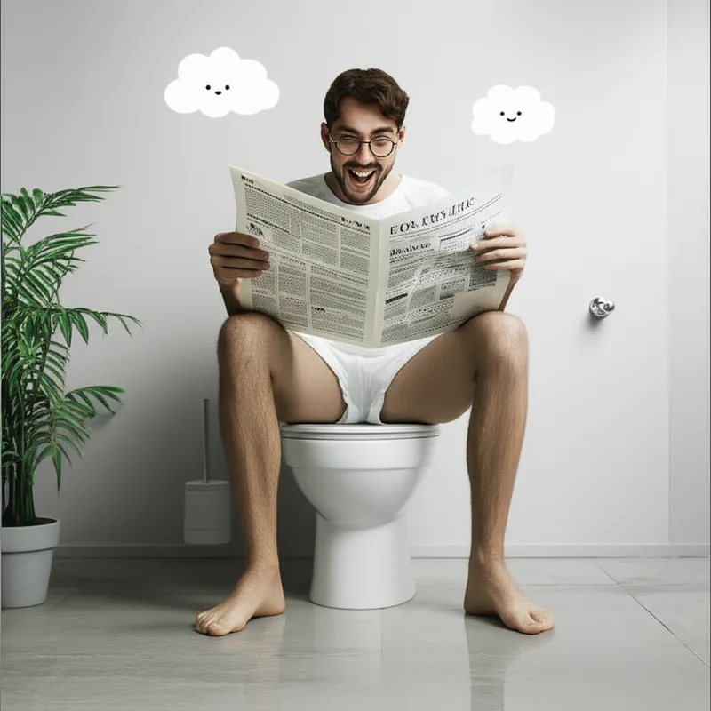 单词"defecation"的视觉插图 - 排便, 粪便排出
