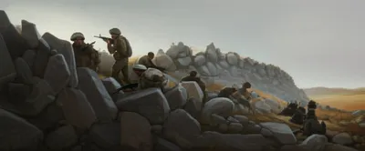 Illustration defilading