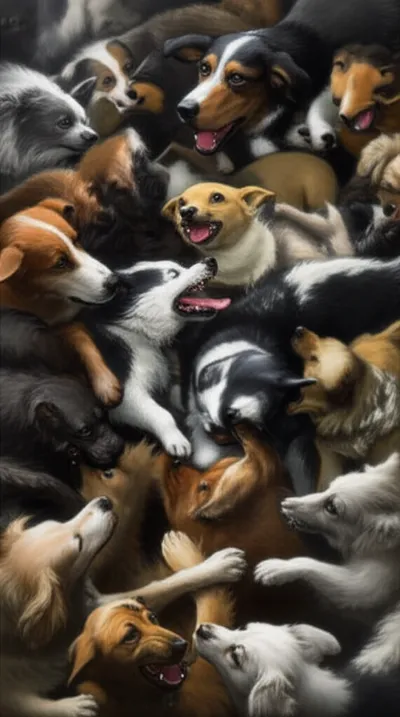 Illustration dogpile - Image 1