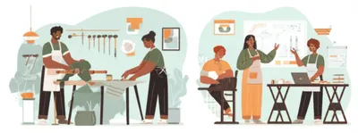 Illustration hustling - Image 1