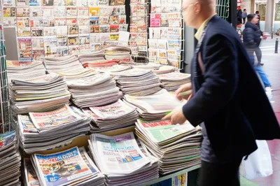 Illustration newsstand