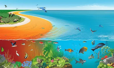 Illustration estuary