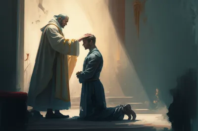 Illustration priest - Image 1