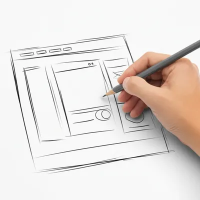 Illustration wireframe - Image 1