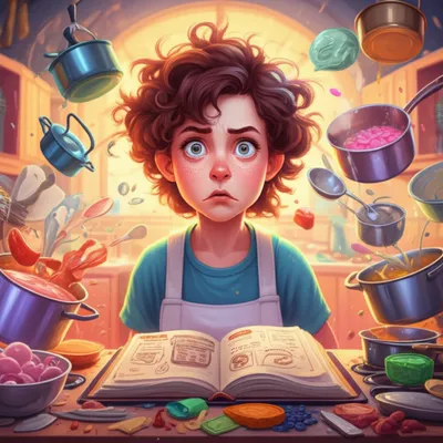 Illustration flustered - Image 1