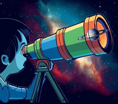 Illustration telescopic