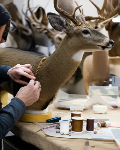 Illustration taxidermist