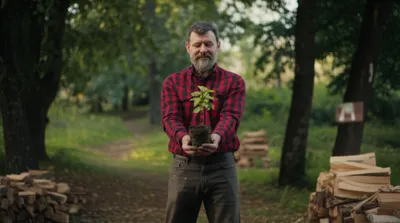 Illustration woodman - Image 1