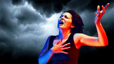 Illustration melodramatic