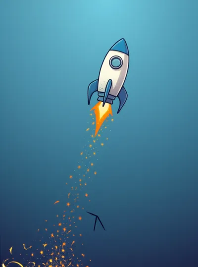 Illustration skyrocket - Image 1