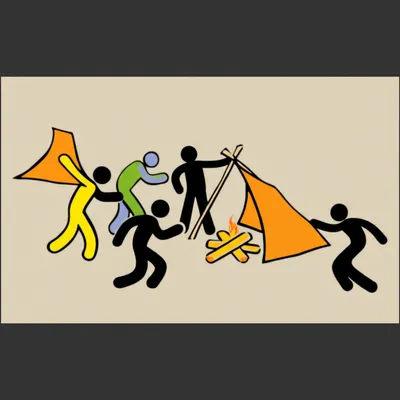 Illustration huddle - Image 1