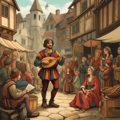 Illustration troubadours