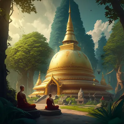 Illustration stupas - Image 1