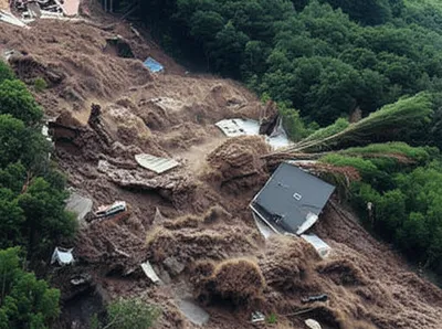 Illustration landslides