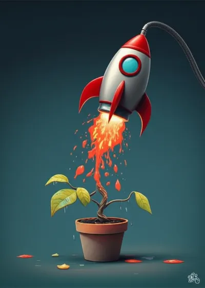 Illustration skyrocket - Image 1