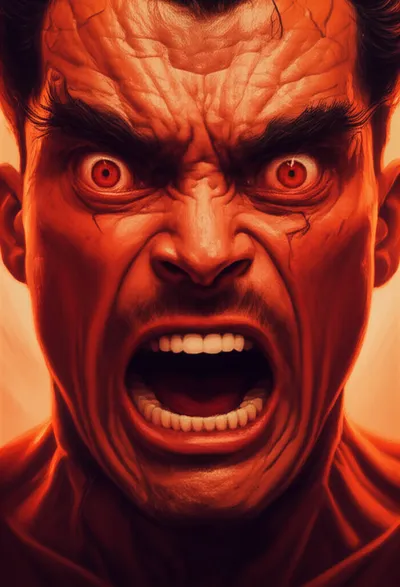 Illustration infuriated - Image 1