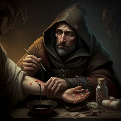 Illustration bloodletting - Image 1