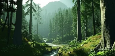 Illustration forested