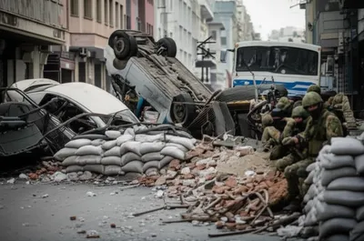 Illustration barricades