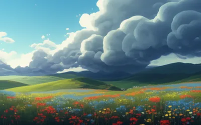 Illustration clouded - Image 1