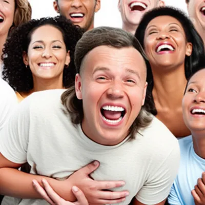 Illustration laughing