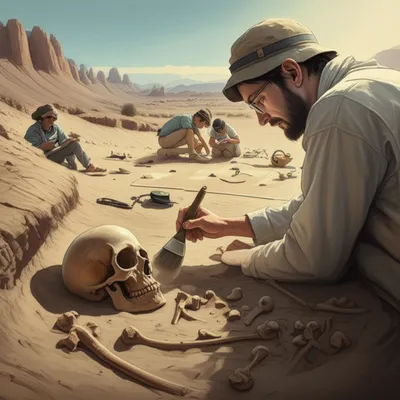 Illustration paleoanthropology