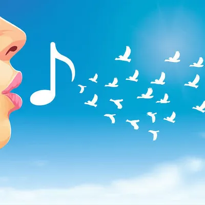 Illustration whistling - Image 1