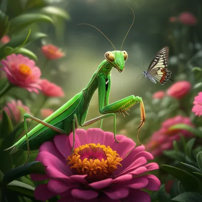 Illustration mantises