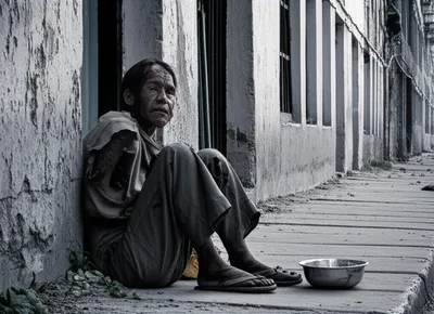 Illustration beggars - Image 1