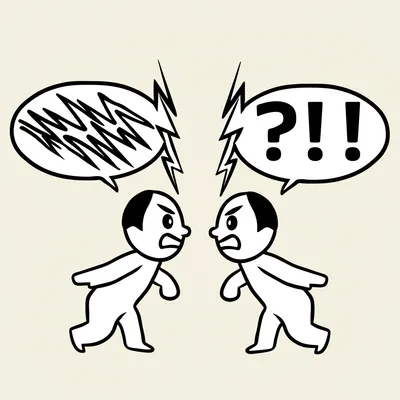 Illustration quarrelling - Image 1