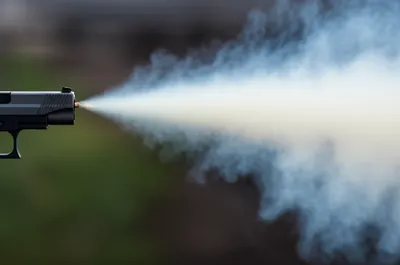 Illustration gunshot