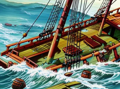 Illustration shipwreck - Image 1