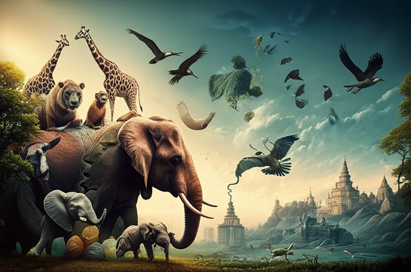 توضيح مرئي للكلمة "creature" - مخلوق، كائن