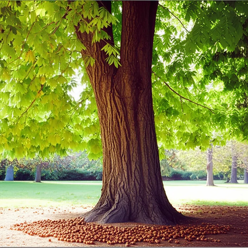 Visuelle Darstellung für das Wort „pecans" - Pekannussbaum