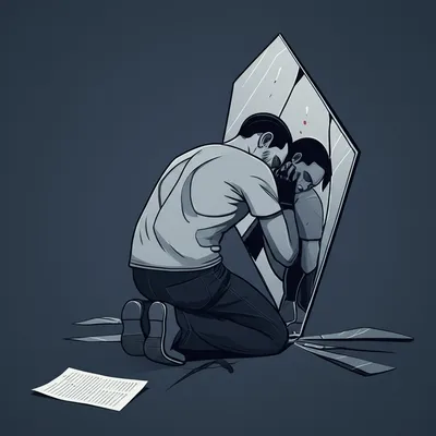 Illustration shame - Image 1