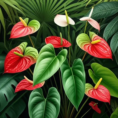 Illustration anthurium