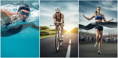 Illustration triathlon