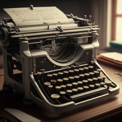 Illustration typewriter