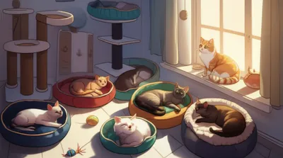 Illustration cattery - Image 1