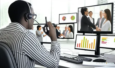 Illustration stockbroker