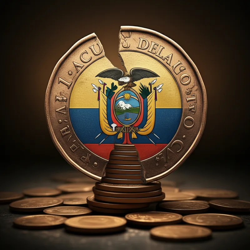 Illustration visuelle du mot « sucre » - L'ancienne monnaie de l'Équateur, divisée en 100 centavos