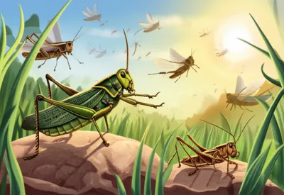 Illustration orthoptera