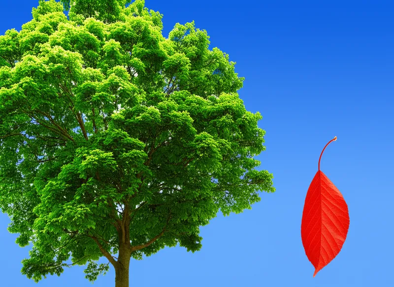 Illustration visuelle du mot « deciduous » - Caduc, qui tombe