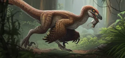 Illustration dromaeosaurs