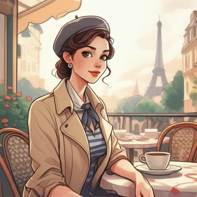 Illustration mademoiselle - Image 1