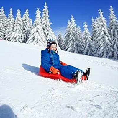 Illustration sledding - Image 1