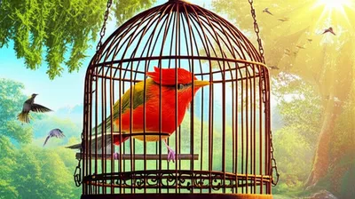 Illustration caged - Image 1