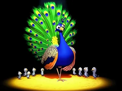 Illustration peacock - Image 1