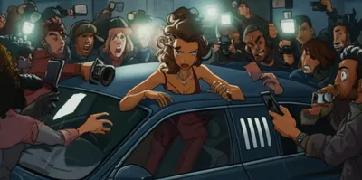 Illustration paparazzi