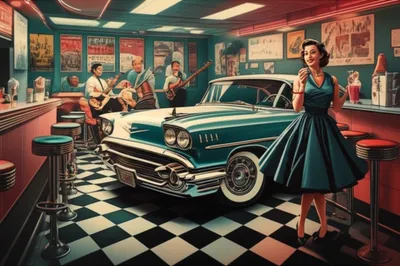 Illustration fifties - Image 1